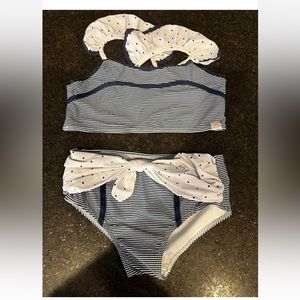 Sweet honey nautical girls size 12 swimsuit